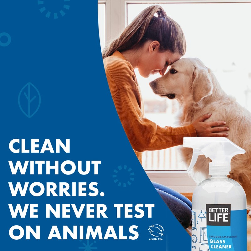 Better Life Glass Cleaner, Streak-free Window Cleaner, Surface Cleaning Spray,