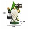Solar Gnome Garden Statue for Outdoor Decor – Cute LED