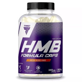 Trec Nutrition HMB SUPPLEMENTS - Reduces Body Fat & Lean Muscle Growth - HMB 1000 mg PILLS - 240 Capsules