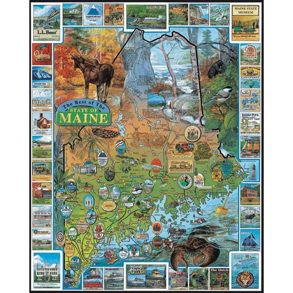White Mountain Puzzles Best of Maine - 1000 Piece Jigsaw Puzzle
