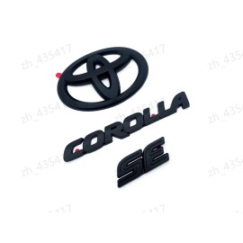 Toyota OEM Hatchback Only Matte Blackout OVERLAY EMBLEM Fit 2019 - 2024 TOYOTA COROLLA SE
