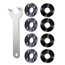 （9pcs) 5/8-11 threaded shaft 4.5" 5" Angle Grinder Nut Angle Grinder Wrench Kit Flange Metal Lock Nut for Suitable For Dewalt Makita193465-4 224568-4