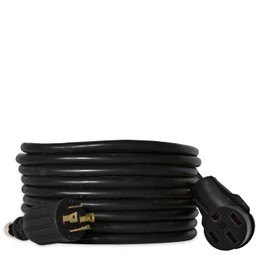 Ceptics 25-Ft 30-Amp Generator Power Cord L14-30 to L14-50 | 4-prong locking plug | 30A to 50A, 125/250V
