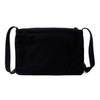 agnes b. GO03-07 Sacoche Shoulder Bag, Genuine Cotton, Canvas, Black