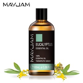 MAYJAM Essential Oil, Eucalyptus Aroma Oil, 100% Natural, Essential Oil, Dropper Included, Gift, 3.4 fl oz (100 ml)