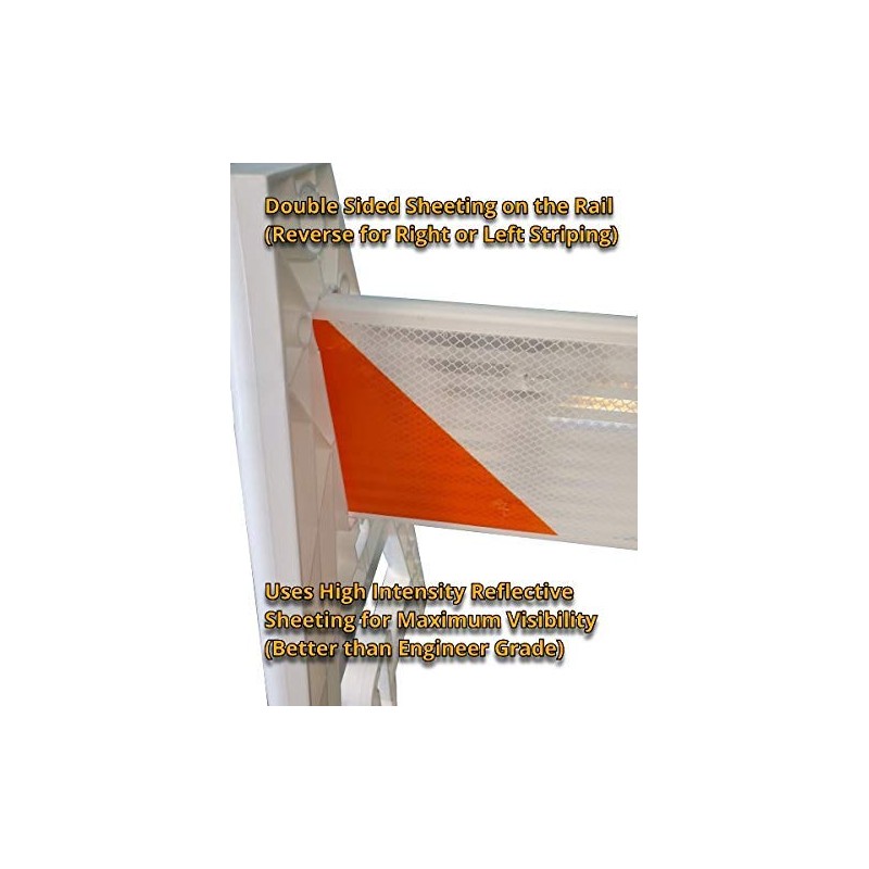 Type 1 A-Frame Plastic Barricade with Reflective Double Sided 5