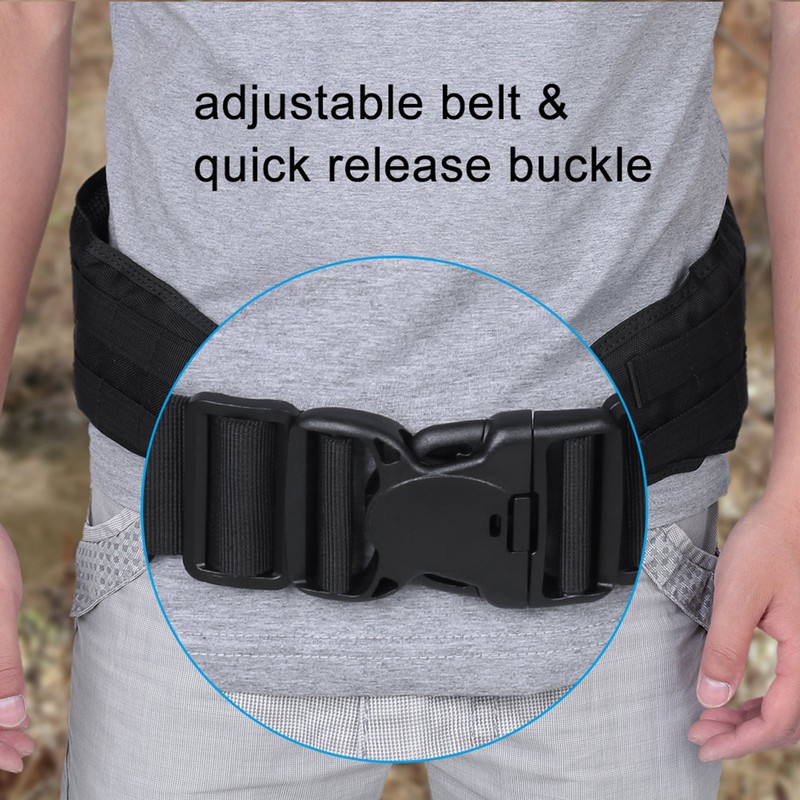 Nylon Lightweight Military Battle Combat Duty Waist Padded Belt Webbing