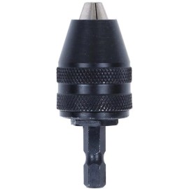 AUTOTOOLHOME 1/4-inch Hex Shank Keyless Drill Chuck Quick Change Black