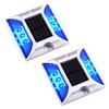 Aolyty Solar Dock Lights, IP68 Waterproof Outdoor Warning Step Lights