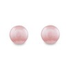 Classic Pink Color 12mm Faux Pearl Stud Earrings - Pierced