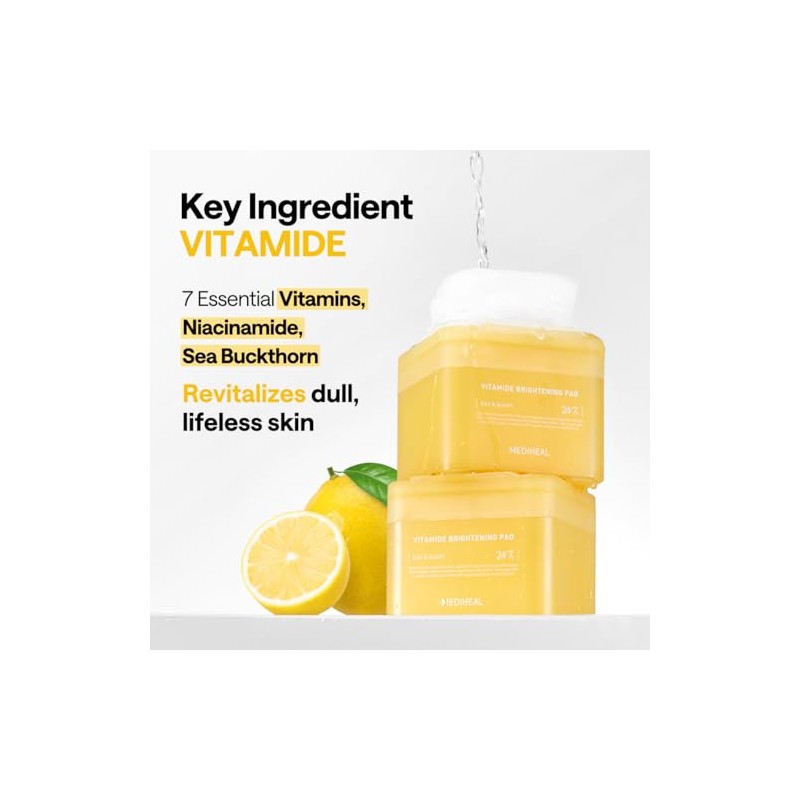 MEDIHEAL Almohadillas de Tóner [Vitamide] – Almohadilla que aumenta el