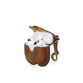 CONTACT'S FAMILY Leather Case for AirPods 3rd Gen, Airpods Pro Case, Airpods Pro Leather Case, Leather Case Compatible with AirPods 3rd Generation (Coffee)