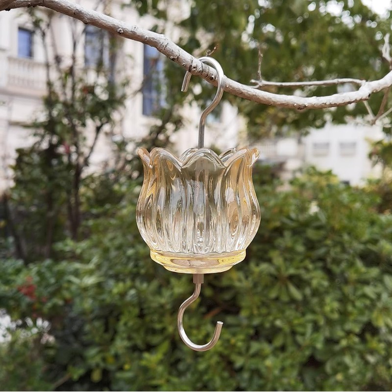 Glass Ant Moat for Hummingbird Feeder - 3 OZ Tulip