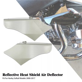 YHMTIVTU Saddle Smoke Heat Shield Air Deflectors For Harley Softail Night Train 2000-2017