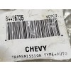 General Motors 2014-2020 CHEVY SILVERADO IGNITION DOOR & TAILGATE LOCK