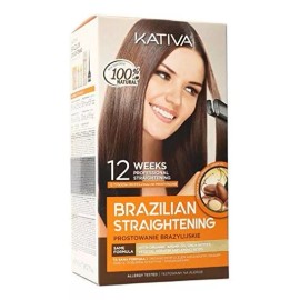 Kativa Kit Alisado Brasileño Keratina 100ml Y Aceite De Argán 15ml
