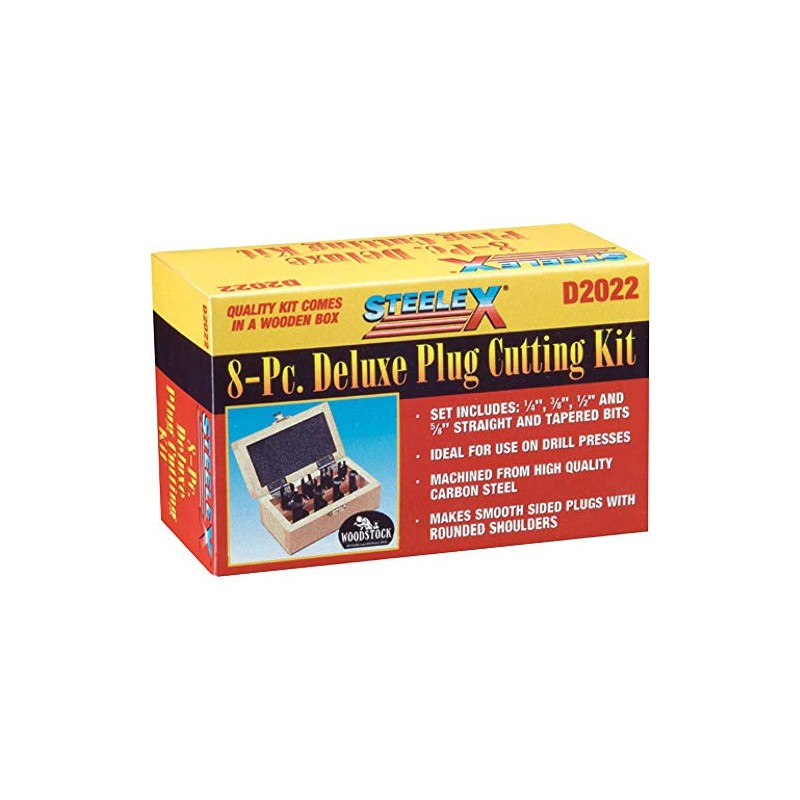 Steelex D2022 Deluxe Plug Cutting Set, 8-Piece