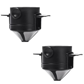 2 Pcs Pour Over Coffee Dripper Reusable Pour Over Coffee Dripper Paperless Coffee Filter Cone for Home and Office Use
