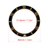ZJchao Watch Bezel Insert, 40mm Ceramic Watch Bezel Ring Repair