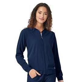WonderWink AERO 8129 - chamarra bomber para mujer, marino, M