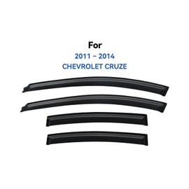YQAUTEC Window Visors Rain Guards Shield for 2011-2015 Chevy Cruze Sedan, Window Wind Deflectors Vent Shades for 2016 Cruze Limited