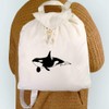 Azeeda 'Killer Whale' Canvas Rucksack/Backpack (RK00000954)