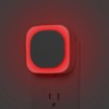 YUNLEX 2 Pack Plug in Red Sleep Night Light, Auto
