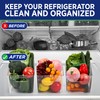 Lifemaster Multi-purpose Refrigerator Bins - 2 pieces Large Capacity Stackable