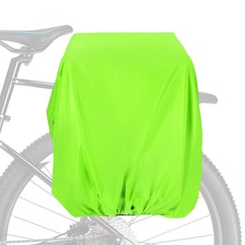 PATIKIL 80L Bicycle Rear Rack Rain Cover, Bike Trunk Rain Cover Waterproof Cycling Rain Cover for Mountain Cycling Hybrid Bike, M, Grass Green