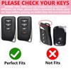 Simocky Key Fob Cover with Diamond Keychain Car Key Shell