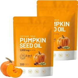 Cold Pressed Pumpkin Seed Oil, Supports Undisturbed Sleep，2Pcs