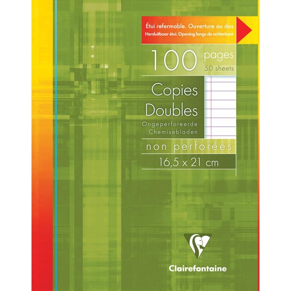 Clairefontaine 583C - Pack of 50 Sheets Exam Sheets (Double