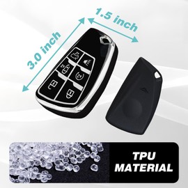 BestEvMod Key Fob Cover Compatible with Hummer EV Accessories Shells with Keychain TPU All-Around Protection Key Case (SUV)