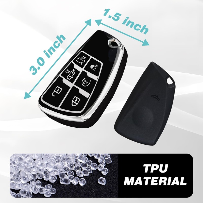BestEvMod Key Fob Cover Compatible with Hummer EV Accessories Shells