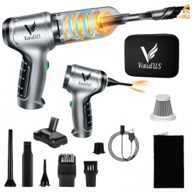 VIVIDUS Vacuum/Air Duster Super Power Mini Car Vacuum Cleaner 4-in-1 air Blower