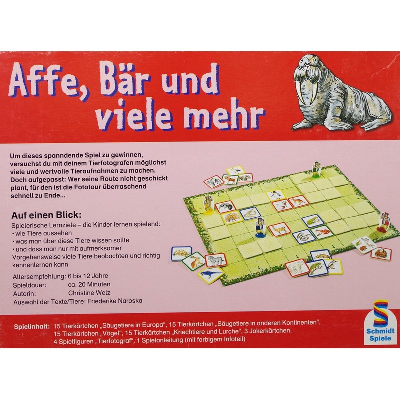 Schmidt Spiele 40652 Monkey, Bear and Many More
