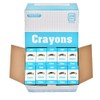 Rarlan Crayons Bulk, 6 Colors, 200 Boxes, 1200 Count Crayons