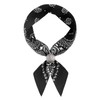 Hymeiluely Western Bandana Scarf With Vintage Eagle Coin Buckle, Paisley