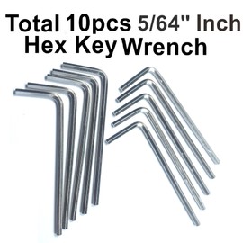 ZDingTech 10pcs 5/64 Allen Wrench Sets,5/64" Hex Key Wrench Set,Allen Key Door Key L Shaped Hex Wrench Set with Long Arm.