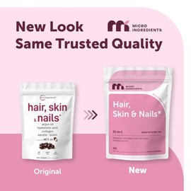 Vitaminas para el cabello, la piel y las uñas para mujeres y hombres, 400 cápsulas blandas con aceite MCT, aceite de argán 21 en 1, ácido hialurónico,