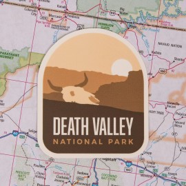 Vagabond Heart Souvenirs Death Valley Weatherproof Vinyl Travel Sticker - Gift or Souvenir