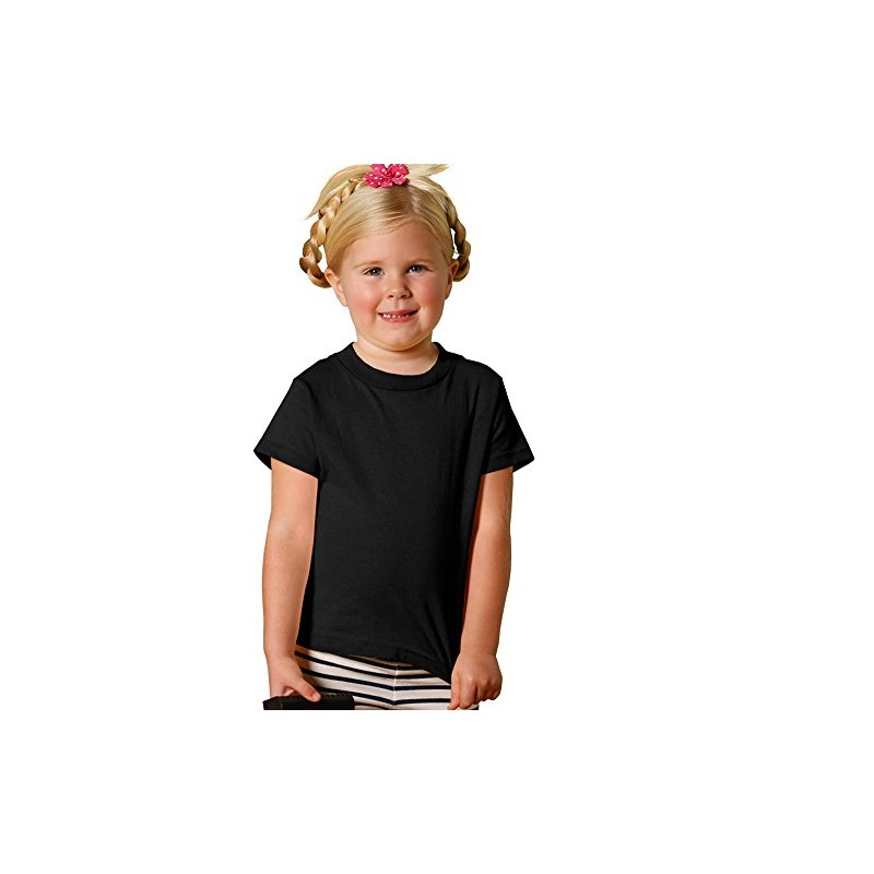 RABBIT SKINS Toddler Jersey T-Shirt, Blk, 2T