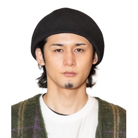 CA4LA(カシラ) Beret, Daily Casual, Spring & Summer, Adjustable Size, ZKN02586, Men's, Black, Free size