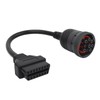 J1939 9Pin to OBD2 Female 16Pin Connector Adapter Heavy Duty