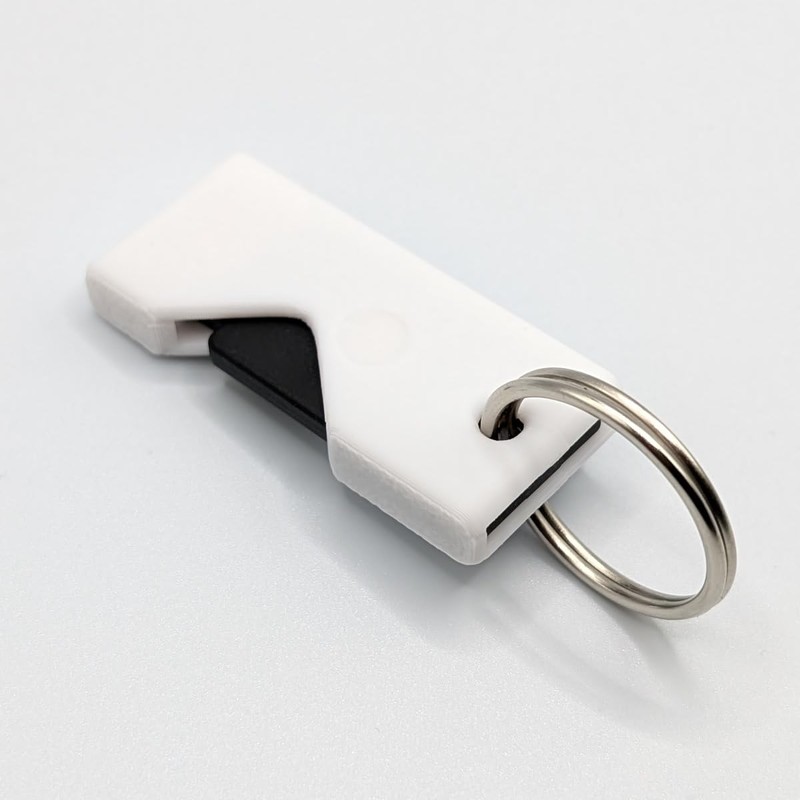 Printbtw Protective Case for Yubikey 5 NFC (USB-A) Scratch-Resistant (White)