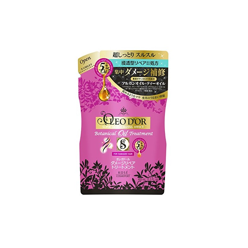 KOSE コーセー オレオドール ボタニカル オイルリペア トリートメント (ダメージリペア) 詰め替え 400ml