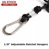 WYZM Heavy Duty Rope Ratchet Hanger, Reinforced Metal Internal Gears