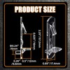 20pcs Plastic Locking Shelf Support Pegs,6mm Shelf Pins ,Self-Locking Bracket