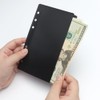 Black A6 Cash Envelopes, 12pcs Zippless Budget Binder Pocket with