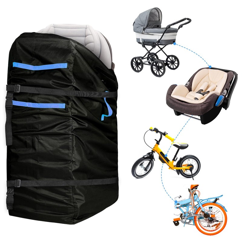LIHAO Transport bag for pram aeroplan, black, Functional